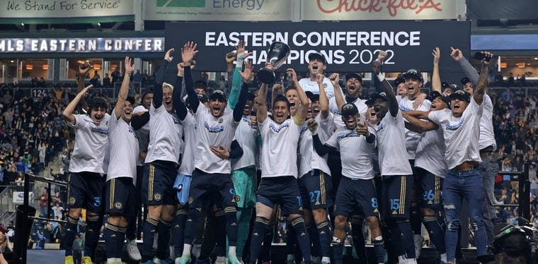 New York City FC celebrates Eastern Conference Championship 