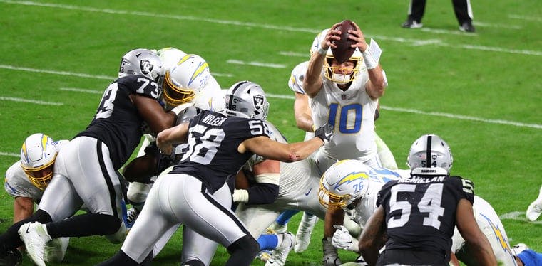 Monday Night Football Betting Preview: Los Angeles Chargers vs. Las Vegas Raiders
